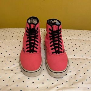 VANS Black & pink high tops